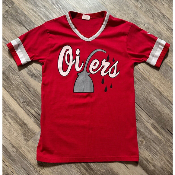 Vtg 1970’s Oilers Football Jersey Howe Athletic Apparel TN Size Small USA #37 - Picture 1 of 7